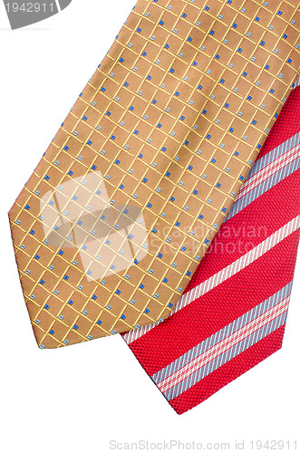 Image of Closeup of two ties