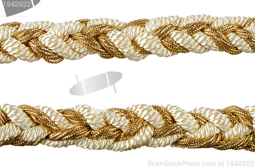 Image of  Golden rope curtain tassels