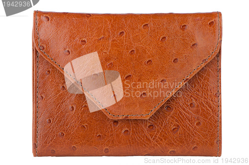 Image of Brown leather wallet 