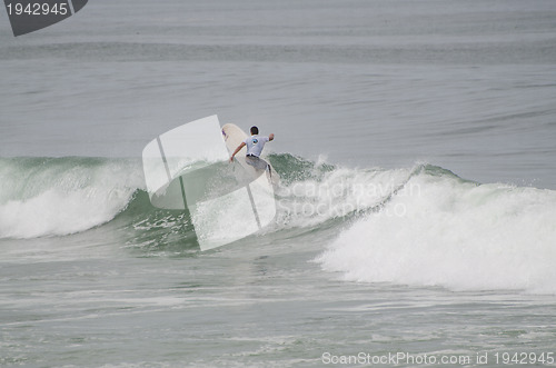 Image of Surfer during the 1st stage of National Longboard Championship  