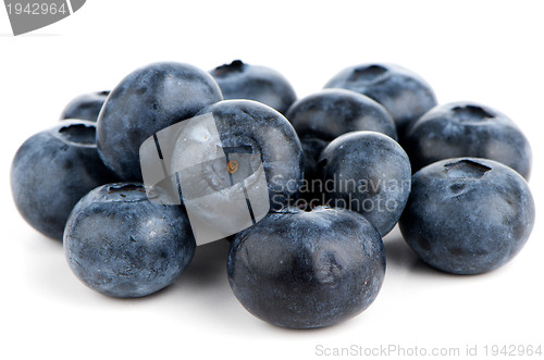 Image of Group of fresh blueberries