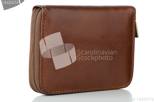 Image of Brown leather wallet 