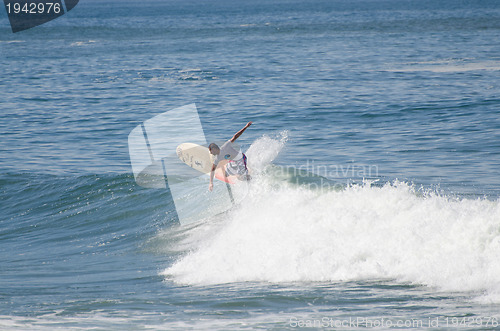 Image of Surfer during the 1st stage of National Longboard Championship  