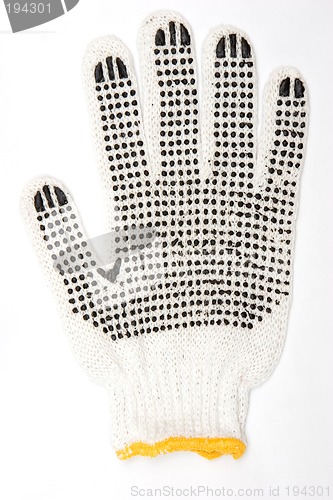 Image of Safety glove isolated on grey