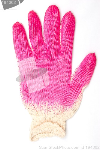 Image of Safety glove isolated on grey