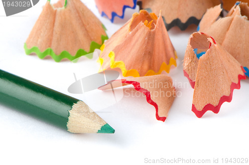 Image of Pencil and shavings