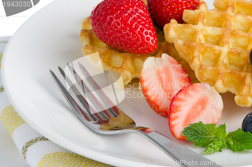 Image of Belgium waffles