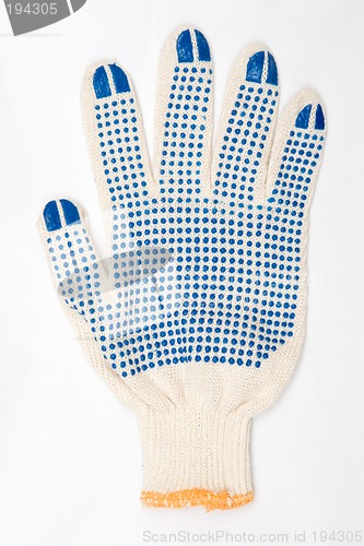 Image of Safety glove isolated on grey