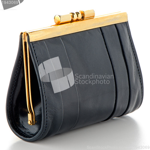 Image of Black Leather Purse 