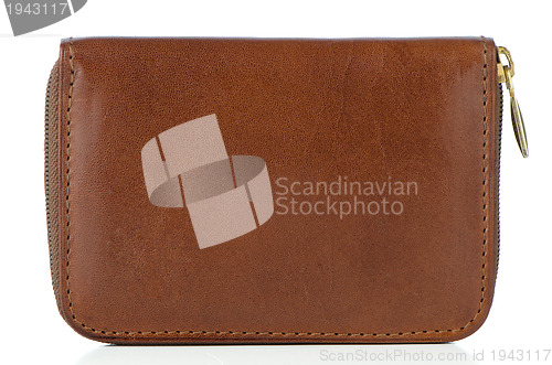 Image of Brown leather wallet 