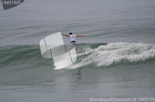 Image of Surfer during the 1st stage of National Longboard Championship  