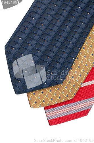 Image of Closeup of three ties