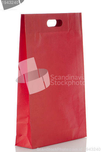 Image of Red  paper bag