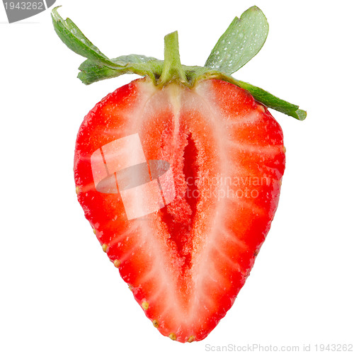 Image of Half of strawberry i