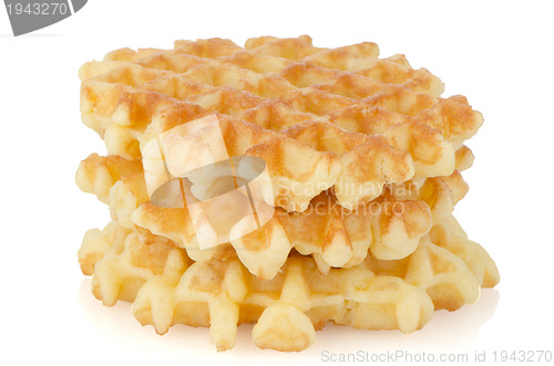 Image of Pile of sweet waffles