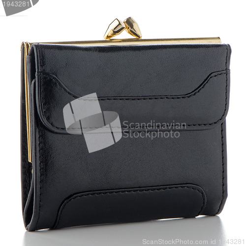 Image of Black Leather Purse 