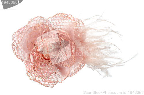 Image of Pink fabric flower