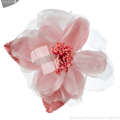 Image of Pink fabric flower