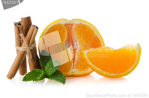 Image of One orange fruit segment 