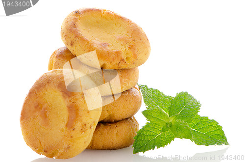 Image of Pile of sweet waffles