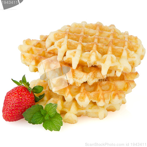 Image of Waffles and strawberry