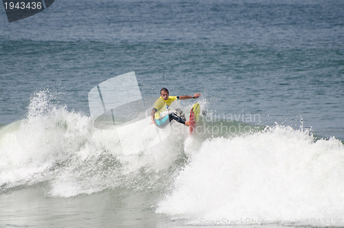 Image of Surfer during the 1st stage of National Longboard Championship  