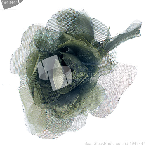 Image of Green fabric flower