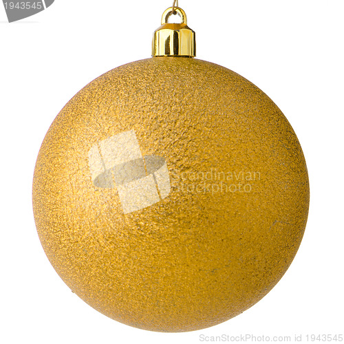 Image of Yellow christmas ball