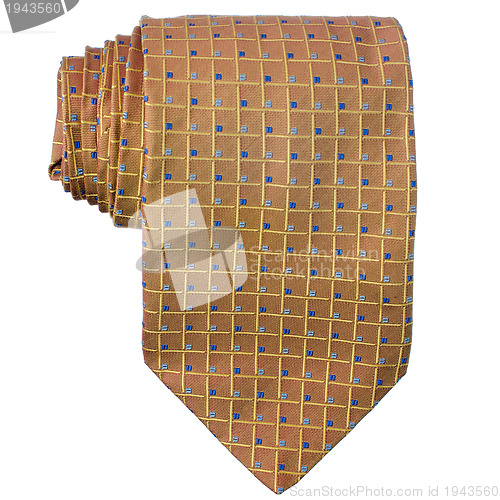 Image of Yellow and blue pattern tie