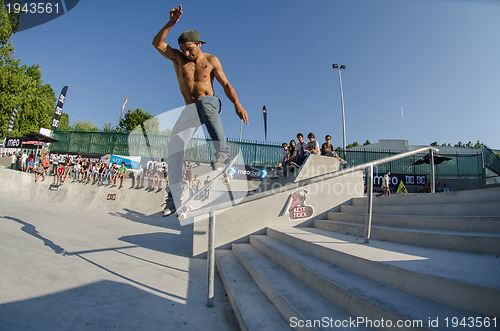 Image of Pedro Roseiro on the rail