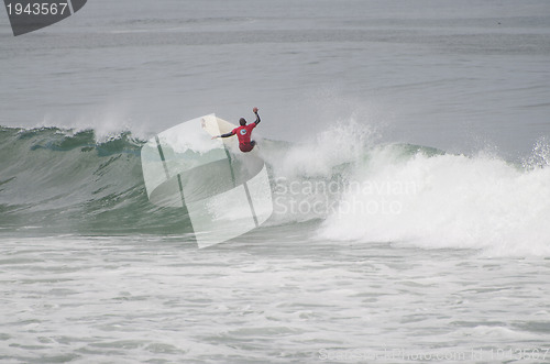 Image of Surfer during the 1st stage of National Longboard Championship  