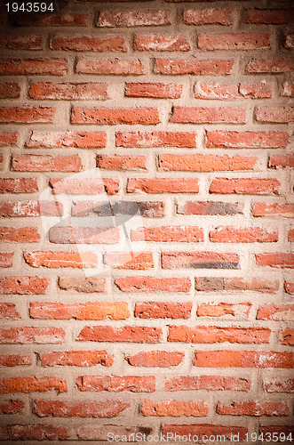 Image of Red brick wall texture