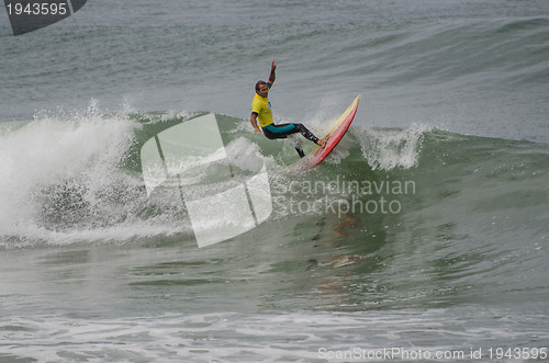 Image of Surfer during the 1st stage of National Longboard Championship  