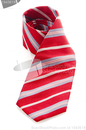 Image of Red pattern tie