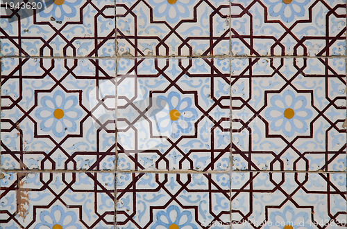 Image of Traditional Portuguese glazed tiles