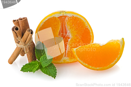 Image of One orange fruit segment 
