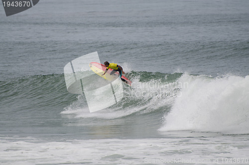 Image of Surfer during the 1st stage of National Longboard Championship  