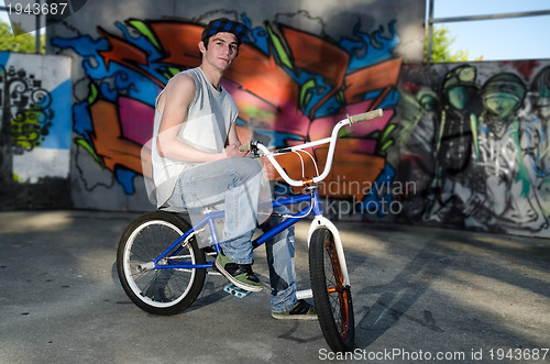 Image of Rider on BMX