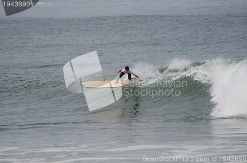 Image of Surfer during the 1st stage of National Longboard Championship  