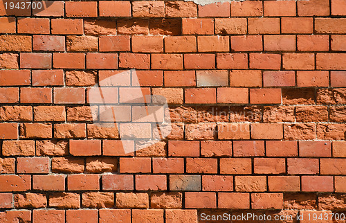 Image of Red brick wall texture