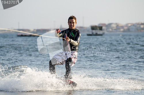 Image of Sergio Lopes during the wakeboard demo