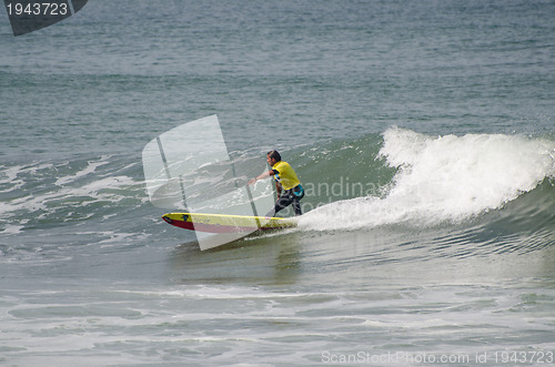 Image of Surfer during the 1st stage of National Longboard Championship  