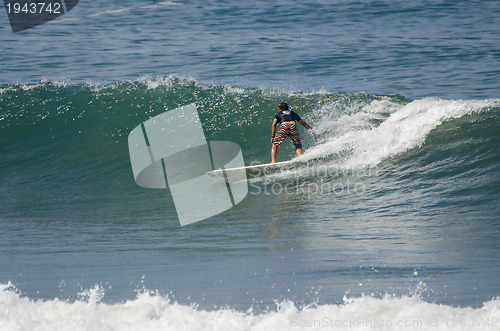 Image of Surfer during the 1st stage of National Longboard Championship  