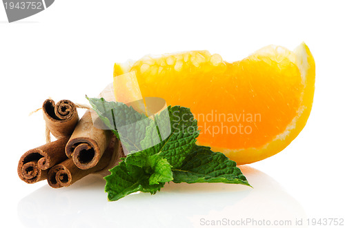 Image of One orange fruit segment 