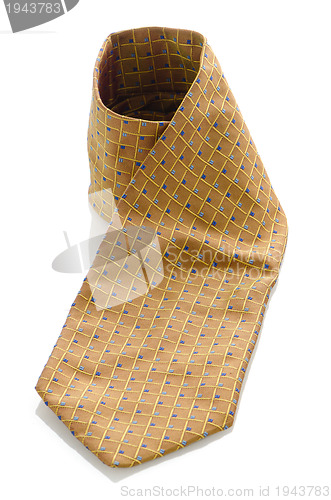 Image of Yellow and blue pattern tie