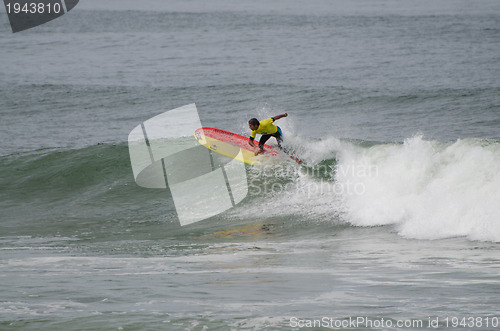 Image of Surfer during the 1st stage of National Longboard Championship  