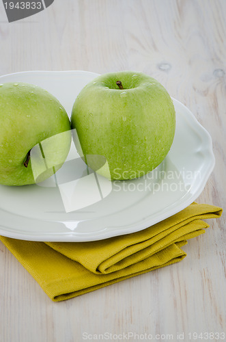 Image of Two green apples