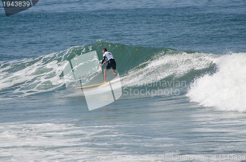 Image of Surfer during the 1st stage of National Longboard Championship  