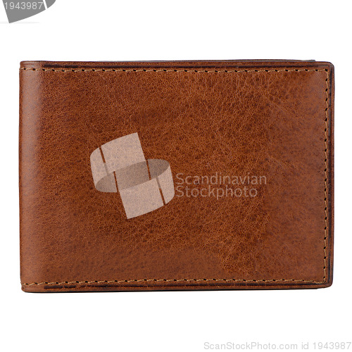 Image of Brown leather wallet 