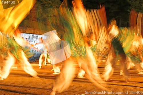 Image of Night Japanese dance-motion blur abstract